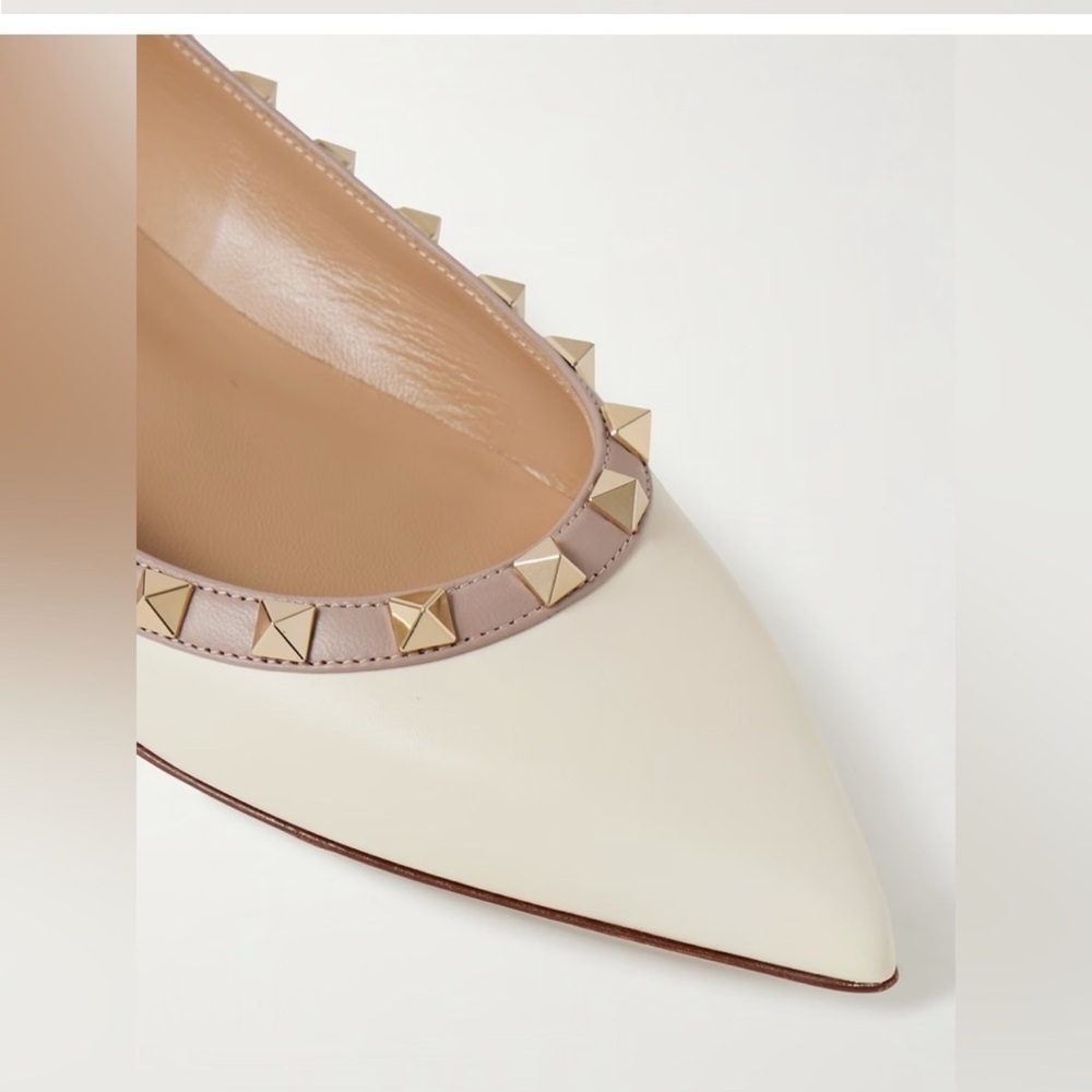 Valentino Rock Stud Ballet Flat Shoe - Picture 9 of 10